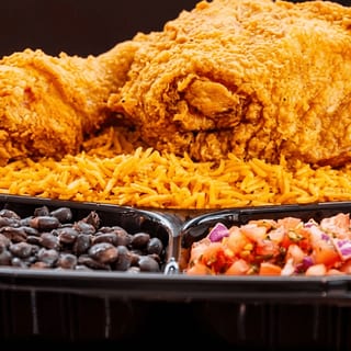 Chicken with Rice, Bean & Salsa