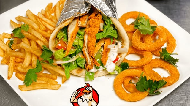 Crispy Chicken Gyro.