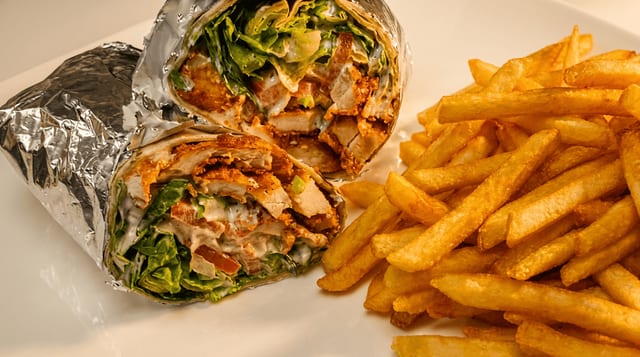 Spicy Chicken Wrap.