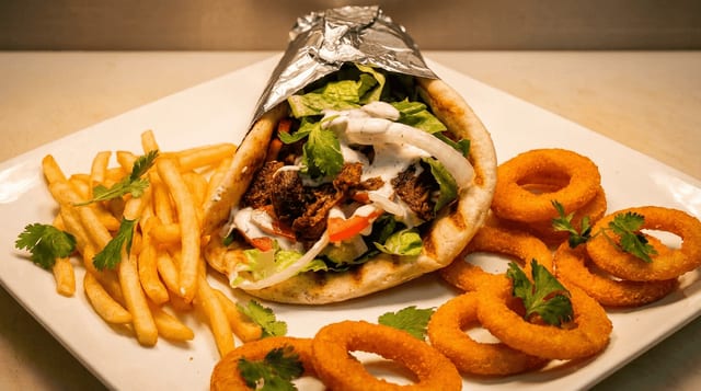 Steak Tip Gyro.